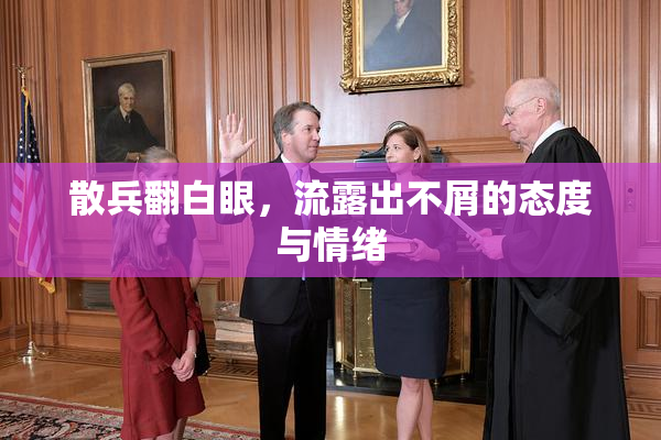 散兵翻白眼，流露出不屑的态度与情绪