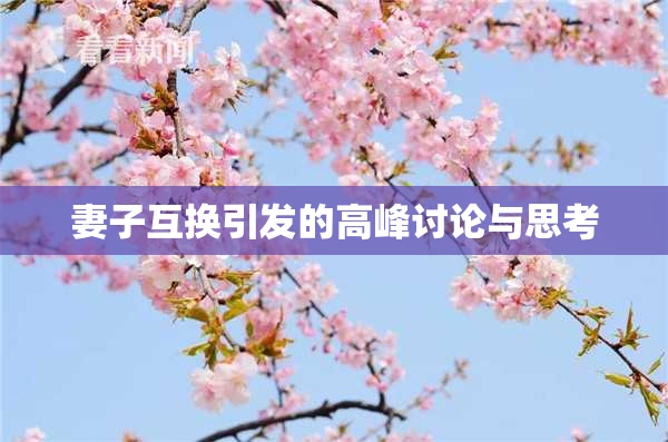 妻子互换引发的高峰讨论与思考