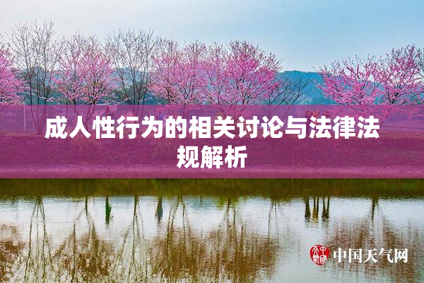 成人性行为的相关讨论与法律法规解析