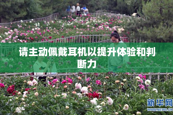 请主动佩戴耳机以提升体验和判断力