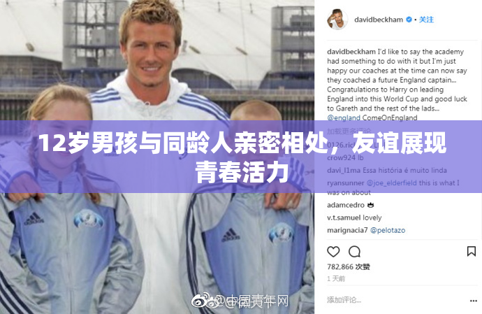 12岁男孩与同龄人亲密相处，友谊展现青春活力