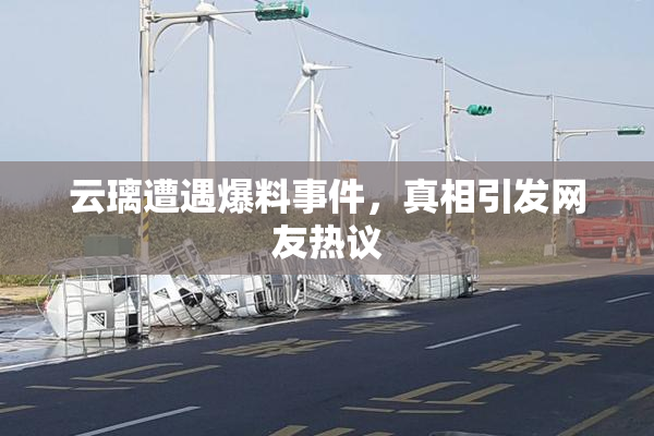 云璃遭遇爆料事件，真相引发网友热议