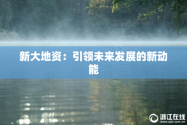 新大地资：引领未来发展的新动能