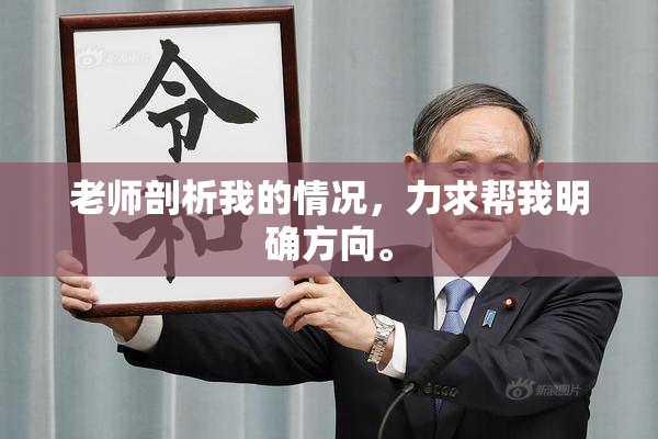 老师剖析我的情况，力求帮我明确方向。