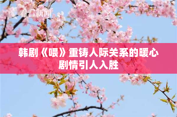 韩剧《喂》重铸人际关系的暖心剧情引人入胜