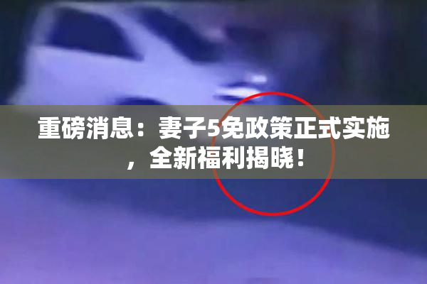 重磅消息：妻子5免政策正式实施，全新福利揭晓！