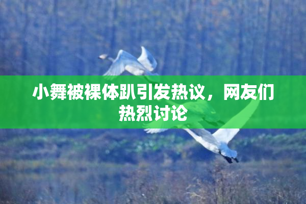 小舞被裸体趴引发热议，网友们热烈讨论