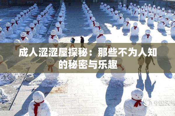 成人涩涩屋探秘：那些不为人知的秘密与乐趣