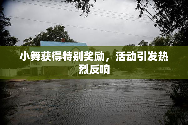 小舞获得特别奖励，活动引发热烈反响