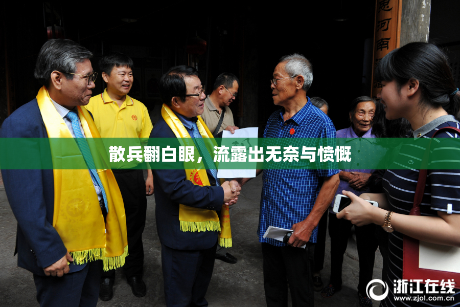 散兵翻白眼，流露出无奈与愤慨