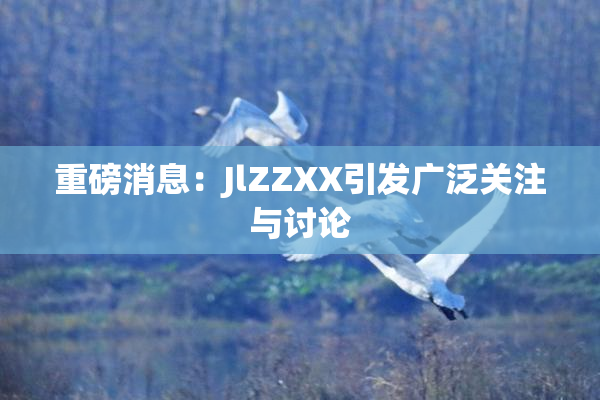 重磅消息：JlZZXX引发广泛关注与讨论