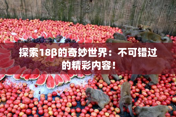 探索18β的奇妙世界：不可错过的精彩内容！