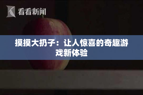 摸摸大扔子：让人惊喜的奇趣游戏新体验