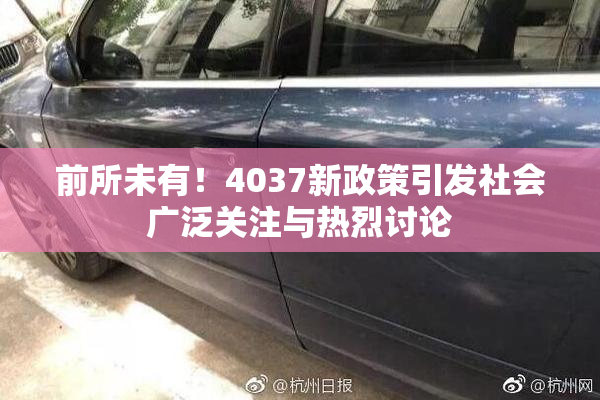前所未有！4037新政策引发社会广泛关注与热烈讨论