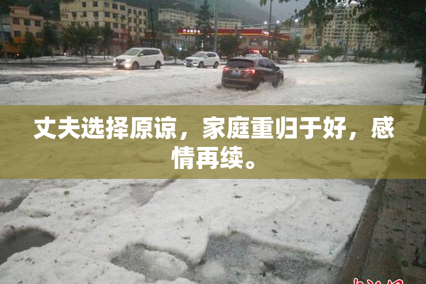 丈夫选择原谅，家庭重归于好，感情再续。