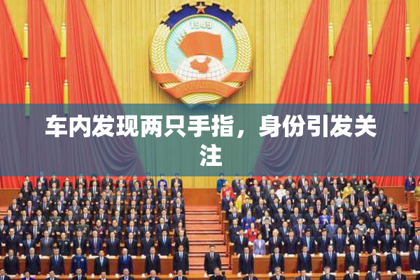 车内发现两只手指，身份引发关注