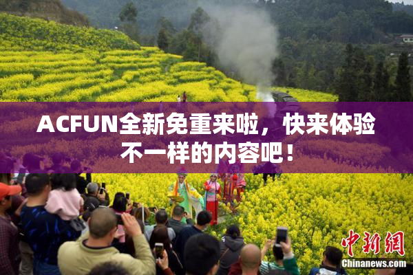 ACFUN全新免重来啦，快来体验不一样的内容吧！