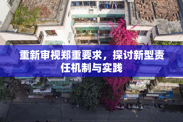 重新审视郑重要求，探讨新型责任机制与实践