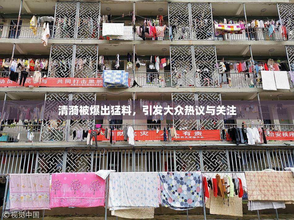 清漪被爆出猛料，引发大众热议与关注