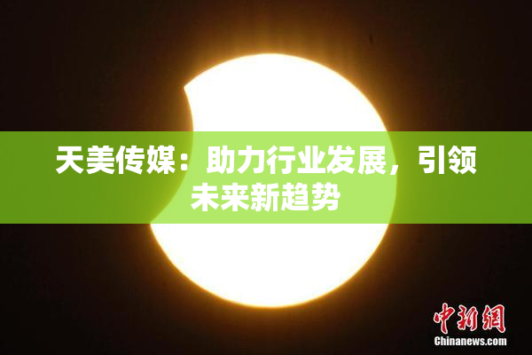 天美传媒：助力行业发展，引领未来新趋势