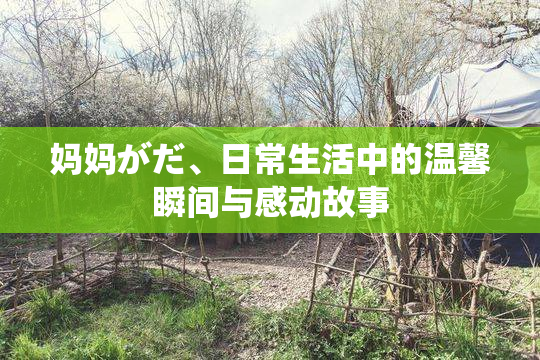 妈妈がだ、日常生活中的温馨瞬间与感动故事