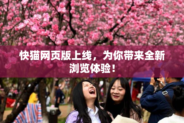 快猫网页版上线，为你带来全新浏览体验！