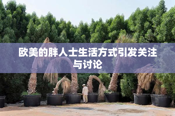 欧美的胖人士生活方式引发关注与讨论