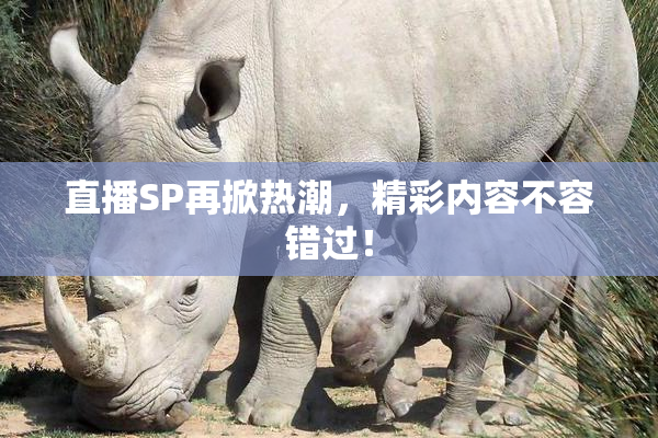 直播SP再掀热潮，精彩内容不容错过！