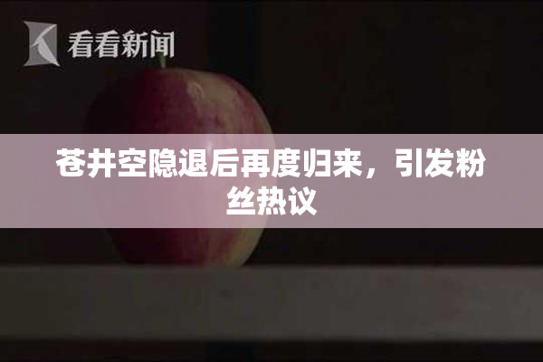 苍井空隐退后再度归来，引发粉丝热议