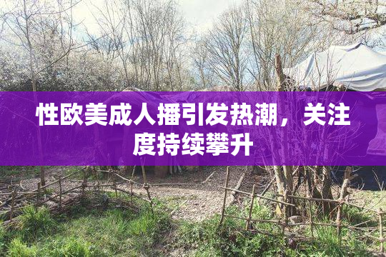 性欧美成人播引发热潮，关注度持续攀升
