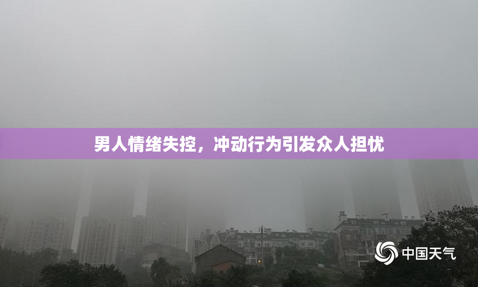 男人情绪失控，冲动行为引发众人担忧