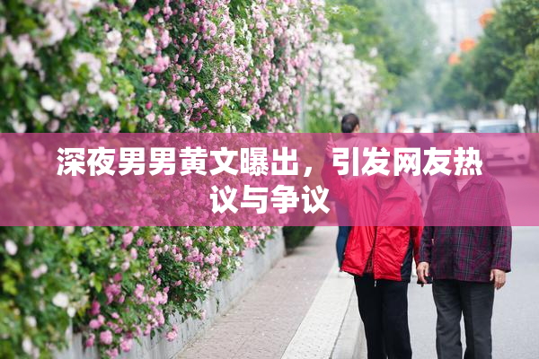 深夜男男黄文曝出，引发网友热议与争议
