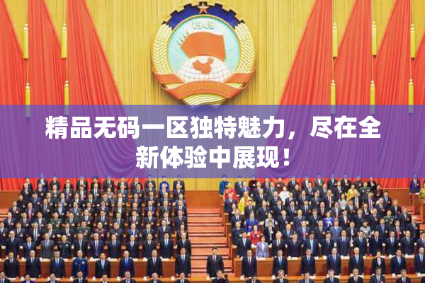 精品无码一区独特魅力，尽在全新体验中展现！