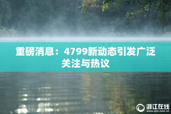 重磅消息：4799新动态引发广泛关注与热议