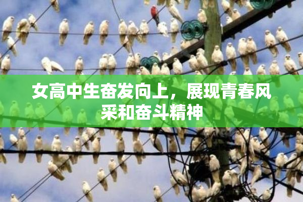 女高中生奋发向上，展现青春风采和奋斗精神