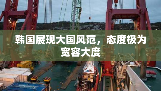韩国展现大国风范，态度极为宽容大度