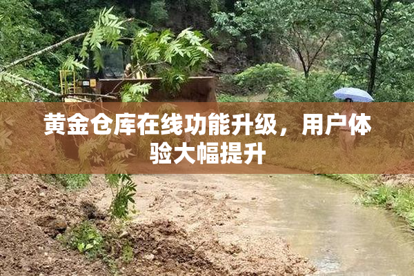 黄金仓库在线功能升级，用户体验大幅提升