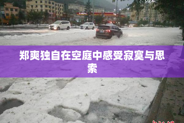 郑爽独自在空庭中感受寂寞与思索