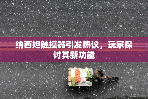 纳西妲触摸器引发热议，玩家探讨其新功能