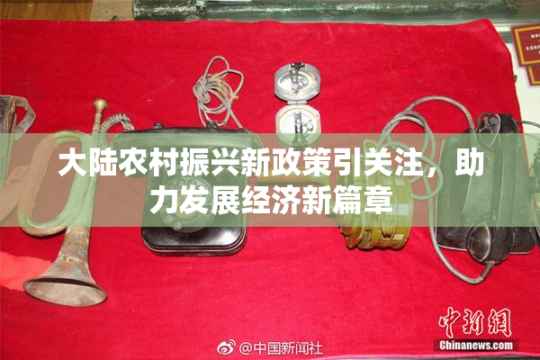 大陆农村振兴新政策引关注，助力发展经济新篇章