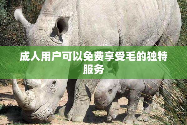 成人用户可以免费享受毛的独特服务