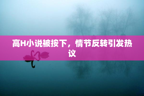 高H小说被按下，情节反转引发热议