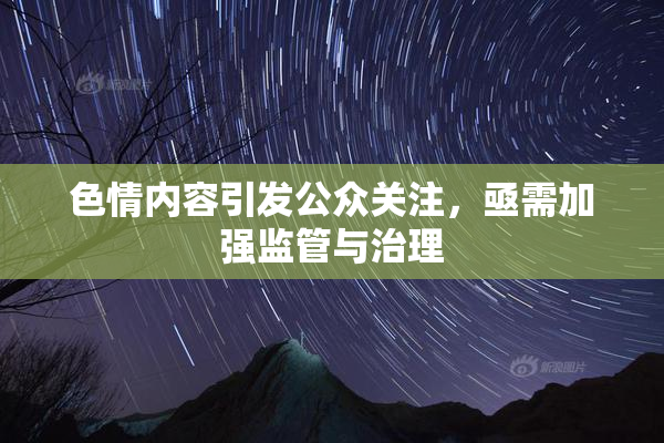 色情内容引发公众关注，亟需加强监管与治理