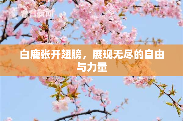 白鹿张开翅膀，展现无尽的自由与力量