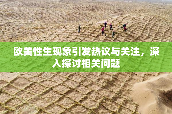 欧美性生现象引发热议与关注，深入探讨相关问题