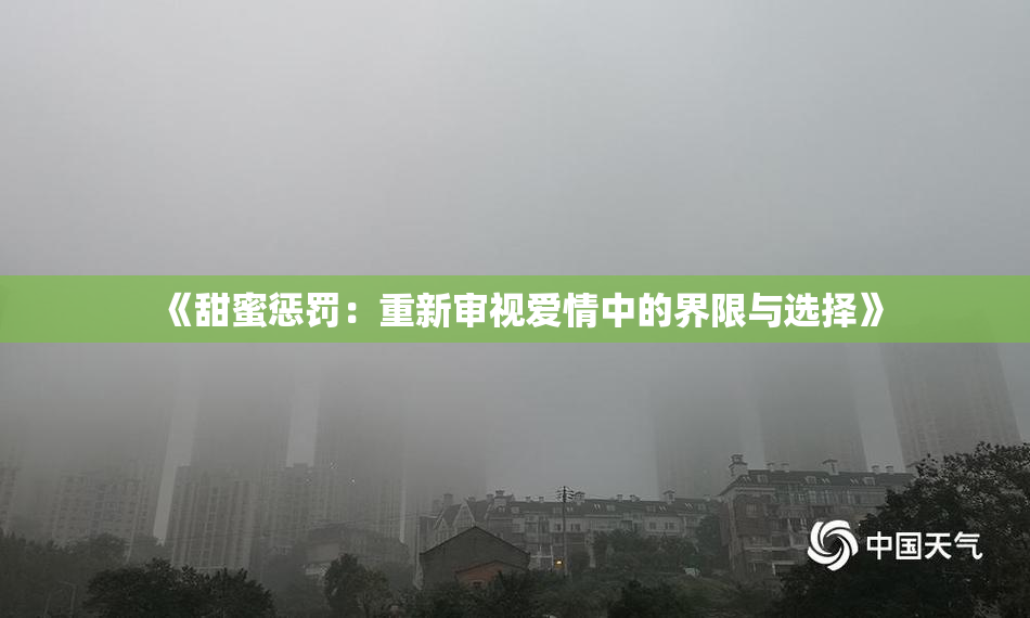 《甜蜜惩罚：重新审视爱情中的界限与选择》