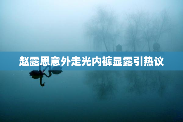 赵露思意外走光内裤显露引热议