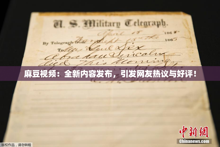 麻豆视频：全新内容发布，引发网友热议与好评！