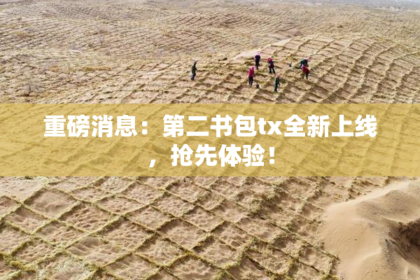 重磅消息：第二书包tx全新上线，抢先体验！