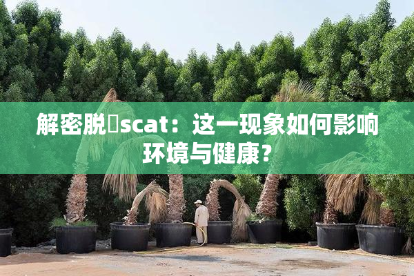 解密脱糞scat：这一现象如何影响环境与健康？